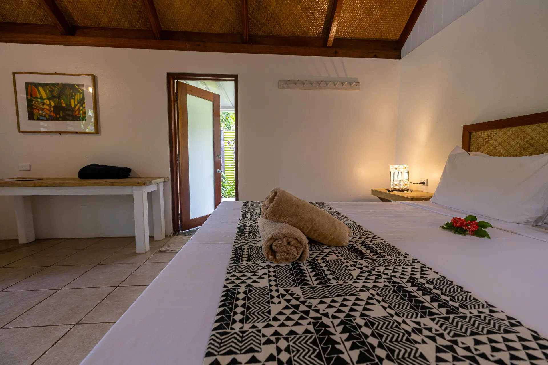 Room interior with garden access